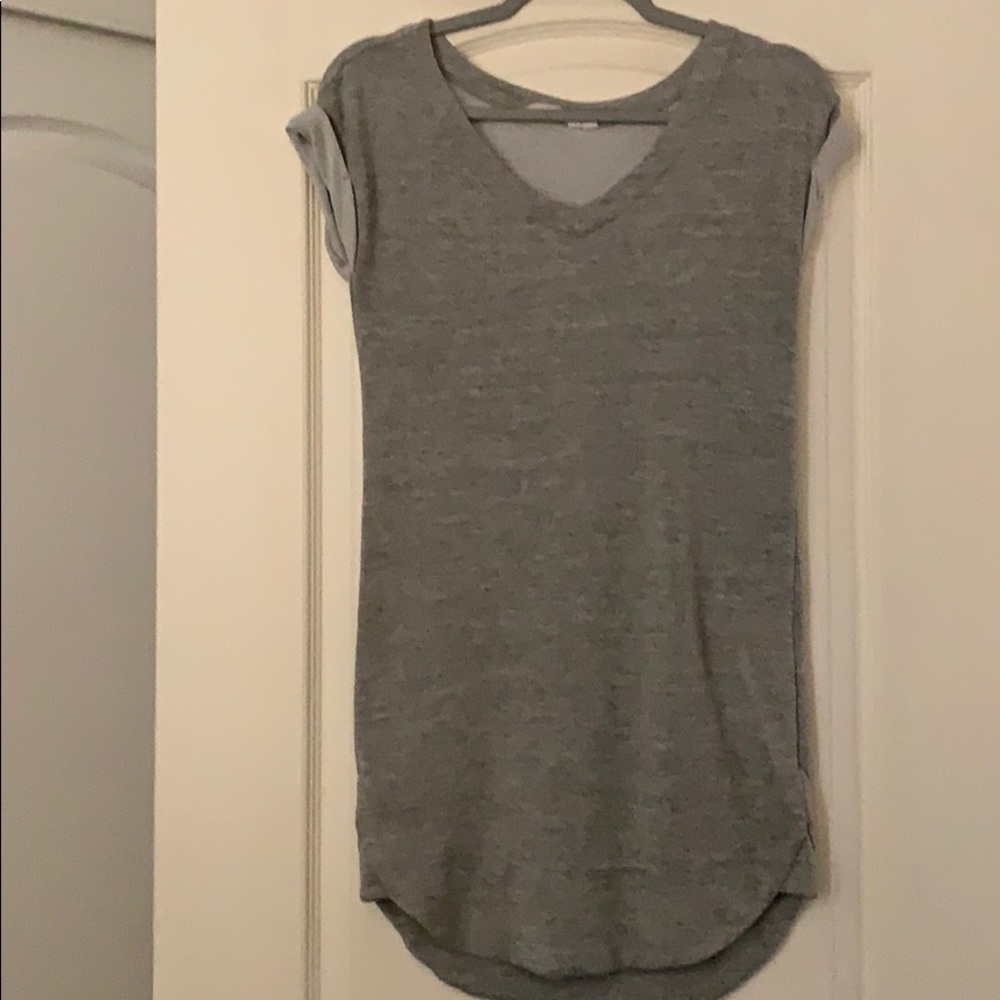 Gray sweatshirt dress